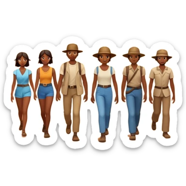 The israelites crossing the wilderness sticker