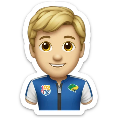 mascotte jo 2024 sticker