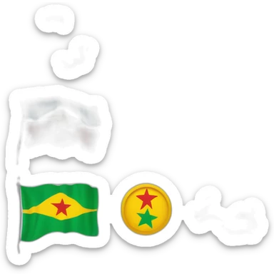 emojis-alexandru-soLe drapeau de la RDC avec les couleurs du Congo Brazzaville  sticker