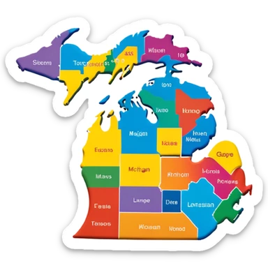 Michigan m sticker