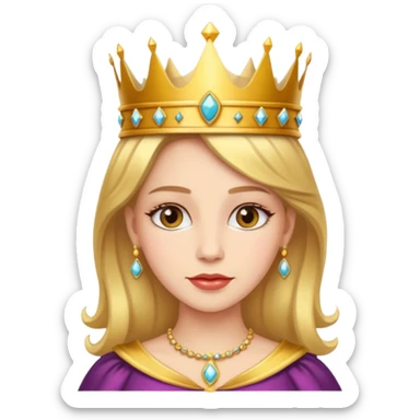 beautiful queen sticker