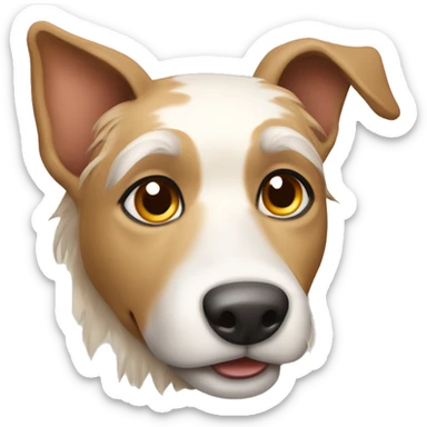 Andalusian terrier dog iOS style  sticker