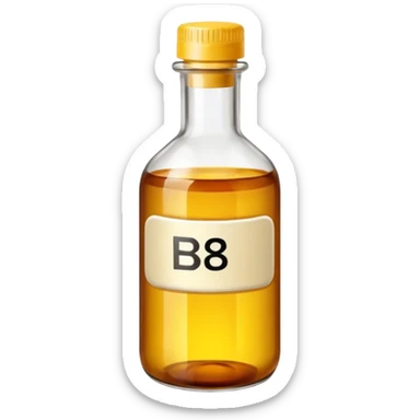Vitamin b9 in a bottle sticker