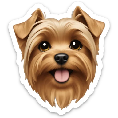 Yorkie puppy sticker
