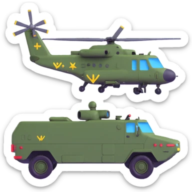 Ukrainian military transport sticker
