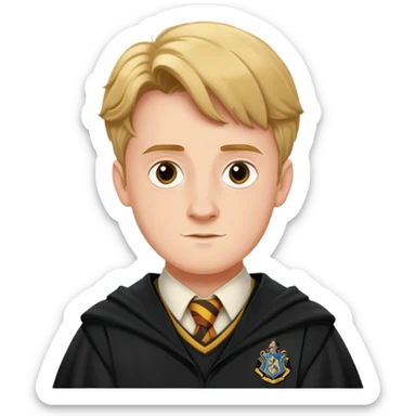 Hugh Mitchell is colin creevey in harry potter, wear hogwarts uniform sticker