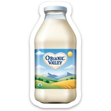 organic valley whole milk sticker