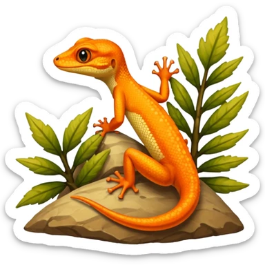 Fais moi un gecko à crête  sticker