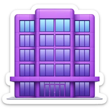 purple pickup point building sticker