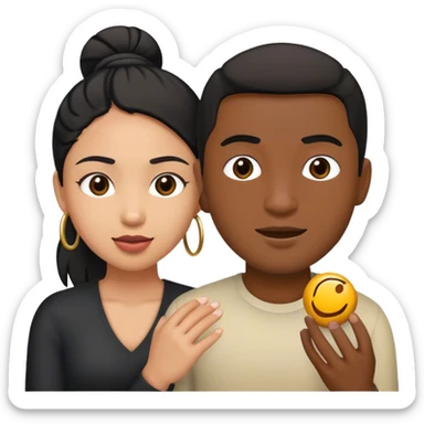 Two aussies playing but one’s black sticker