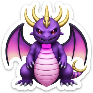 Pokemon legendary purple and pink Giratina sticker