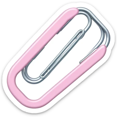 pastel paper clip sticker