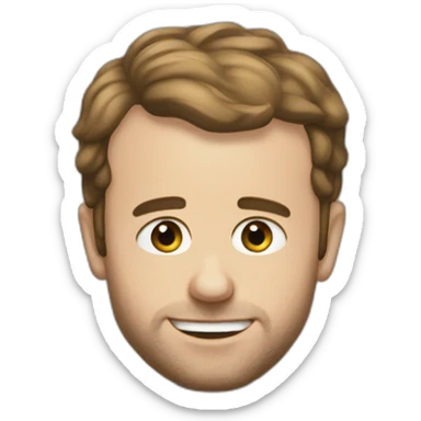 Macron au toilette sticker