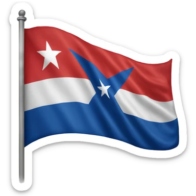 bandera de cuba sticker