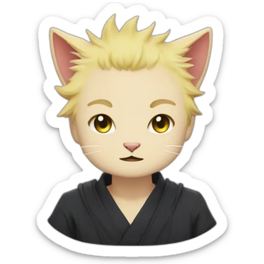 gojo is a cat from jujutsu kaisen sticker