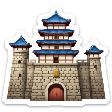 South Korea 
Hwaseong Fortress Palace castle sticker