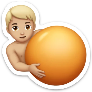 Fat person cannonball  sticker