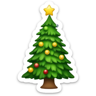 Christmas tree sticker