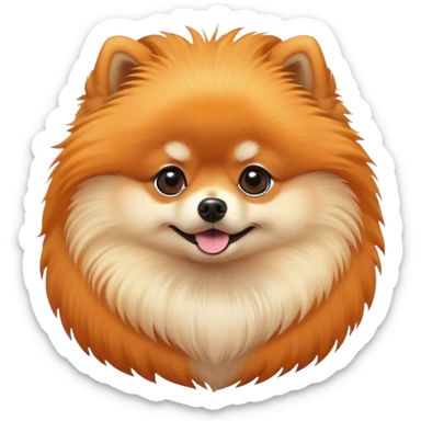 Pomeranian dog sticker