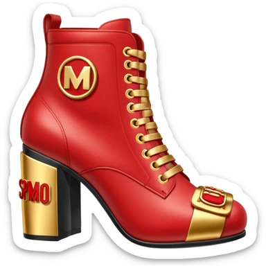 Moschino spam logo can shoe   sticker