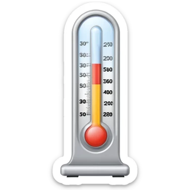 Thermometer for people  sticker