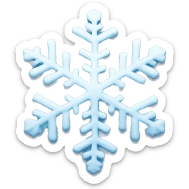 snowflake sticker