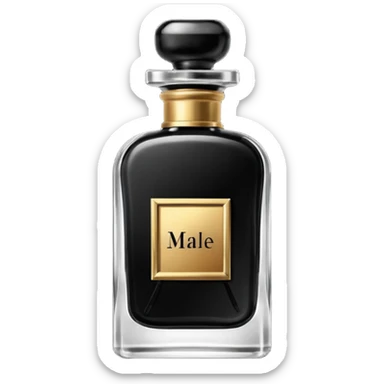 male perfume sticker