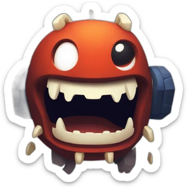 Balrog from cave story sticker
