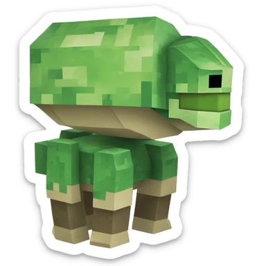 Minecraft tortuga sticker