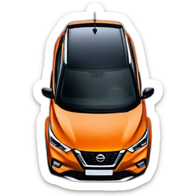 Nissan kicks 2022 front color blue Electric roof black sticker