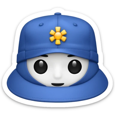 admin hat withe the words admin on hat sticker