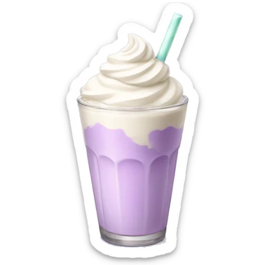 Lavender milkshake sticker
