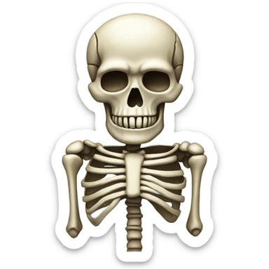 Skeleton made out of adamantium sticker