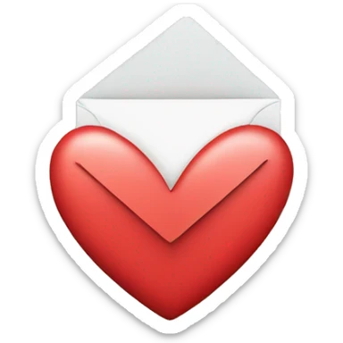 letter S in a heart sticker