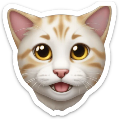 Realistic Cat criying big tears,!real sticker