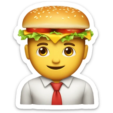CHEESEBURGER MAN  sticker