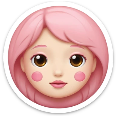 PINK BLUSH emoji sticker