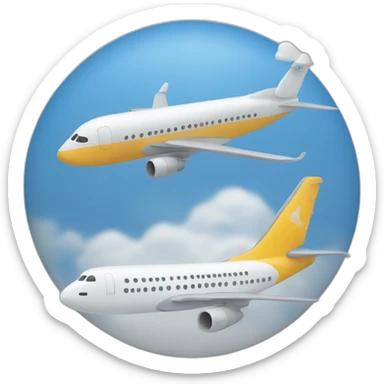 Un avion et deux tours sticker