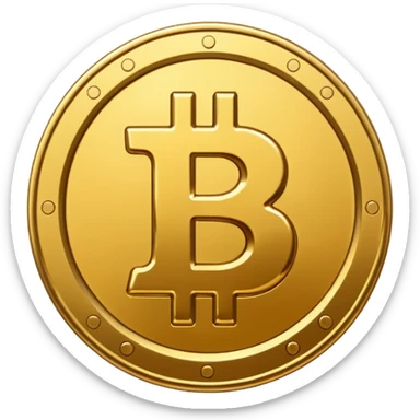 Bitcoin coin emoji sticker