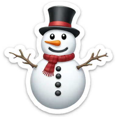 snowman sticker