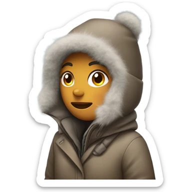 Girl walking freezing sticker