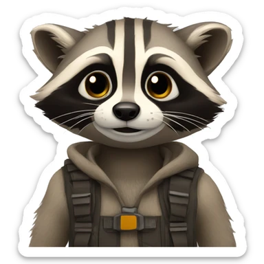 raccoon sticker
