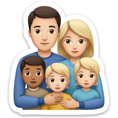 family emoji 3 people amwf sticker