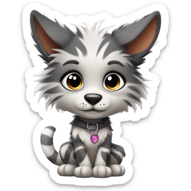 Anthro Fursona Furry Edgy Cool Cute sticker
