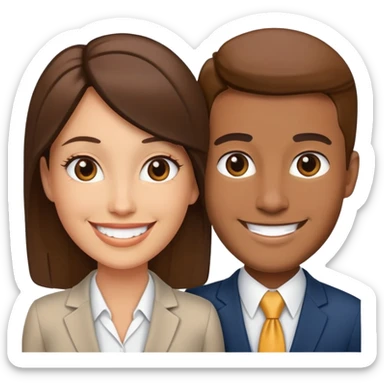 Couple realtor emoji  sticker
