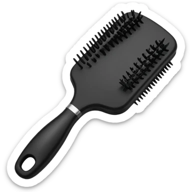 horoscope-style hairbrush with long teeth
 sticker