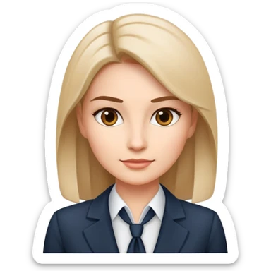 ceo woman confidently wears smart business attire sticker