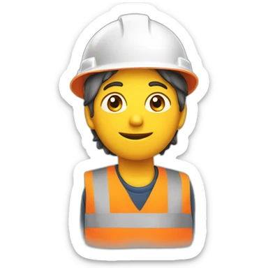 Chat sur un chantier sticker