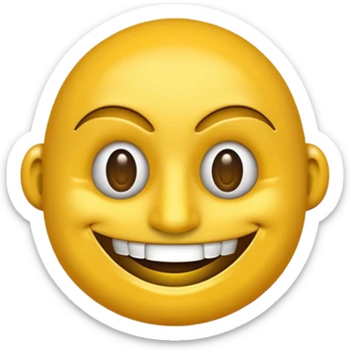 El emoji de la risa turbia con una máscara  sticker