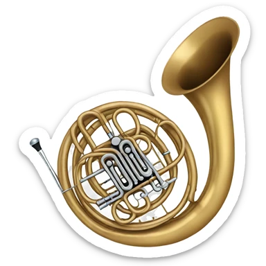 French horn  sticker